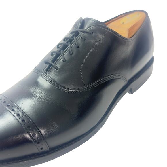 Allen Edmonds Byron Cap Toe Oxford Black Leather Men's 11C Dress Shoe Lace up - Picture 9 of 16